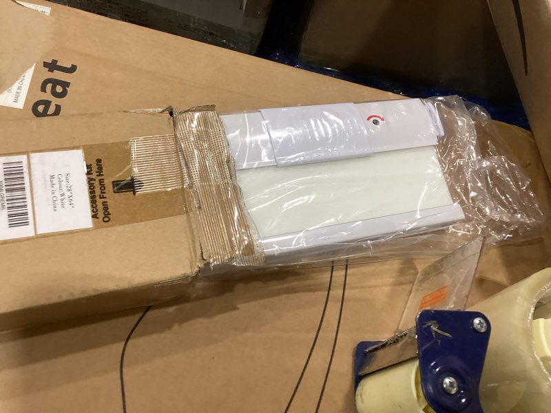 Condition photo showing Good Condition for tonature no drill cellular shades for indoor windows, thermal insulating & noise reducing honeycomb blinds, cordless free stop blinds light filtering, white, 28" w x 64" h 28"w x 64"h white(light filtering)