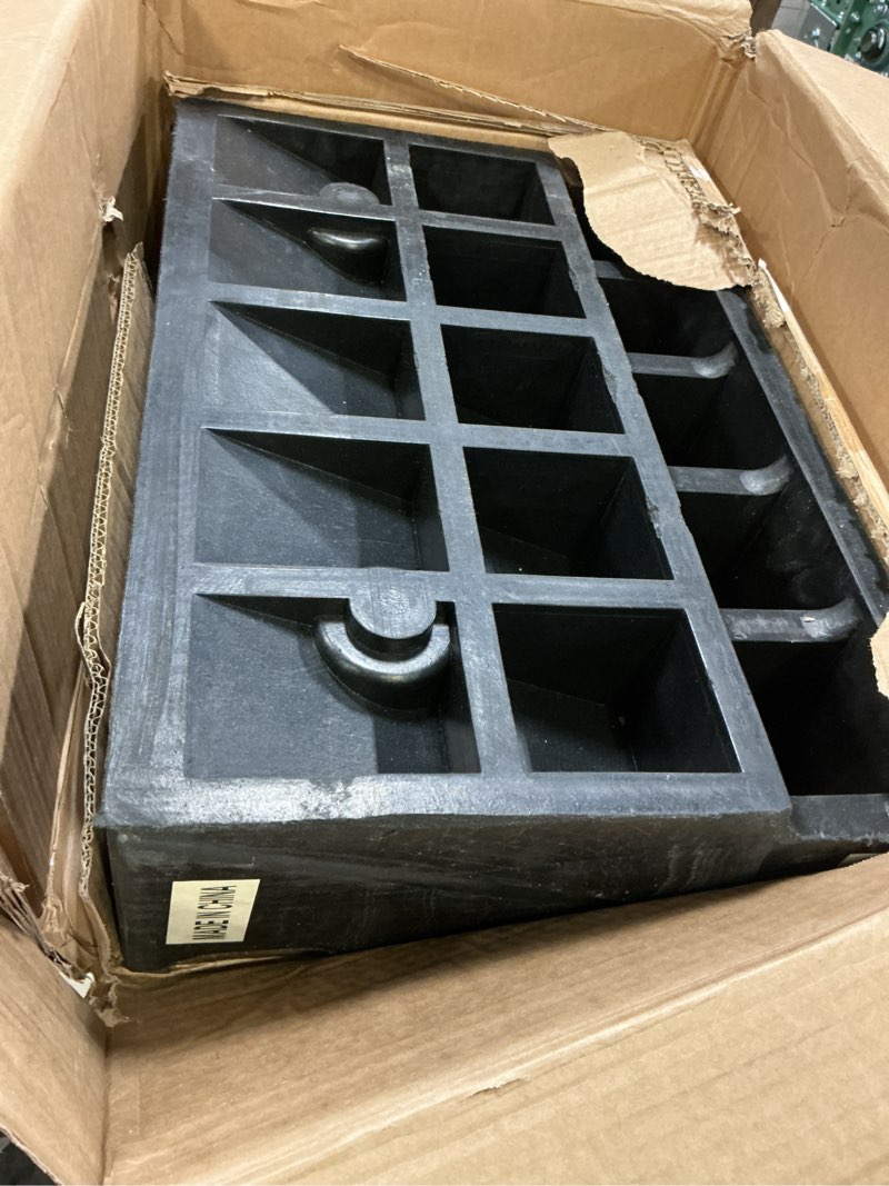 Condition photo showing As Is for Goplus 2PCS Rubber Car Curb Ramps, Portable Lightweight Threshold Ramp Set Heavy Duty Loading Ramp Slope Motorcycle Pad for Driveway, Sidewalk, Loading Dock (5" Rise) Black