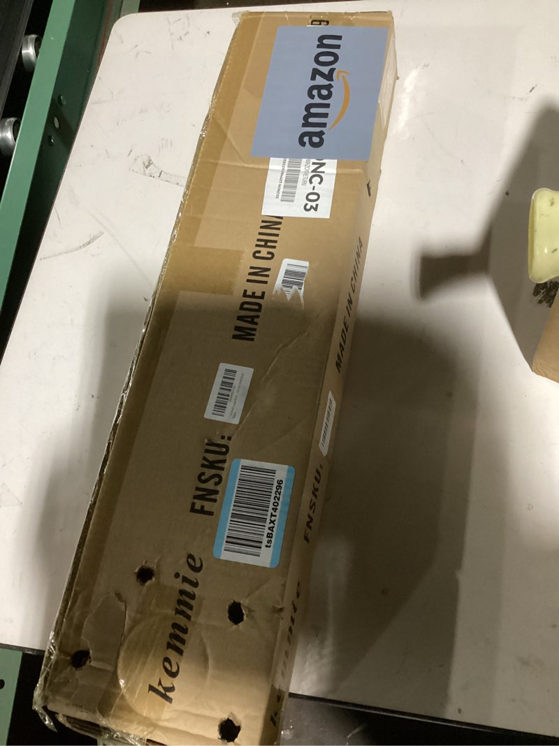 Condition photo showing Good Condition for (similar to) 1 1/4 diam large room darkening rods, 84-134inch(7-11ft) length telescoping wrap around curtain rods for bedroom living room kitchen, matte black matte black 84-134\"