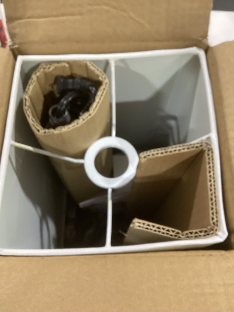 Condition photo showing Good Condition for FIGDIFOR Floor Lamp for Living Room, Modern Standing Lamp Tall Lamp with Linen Shade, Simple Design Floor Lamp for Bedroom, Office, Kids Room, Reading, Working,Black (LED Bulb Included)