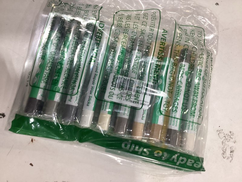 Condition photo showing New/Like New for Furniture Markers Touch Up, 20 Colors Wood Filler Sticks, Wood Wax Crayons for Repairing Scratches, Scuffs, Cracks, Holes on Furniture, Floors, Cabinets, Tables, and Doors - Common Series
