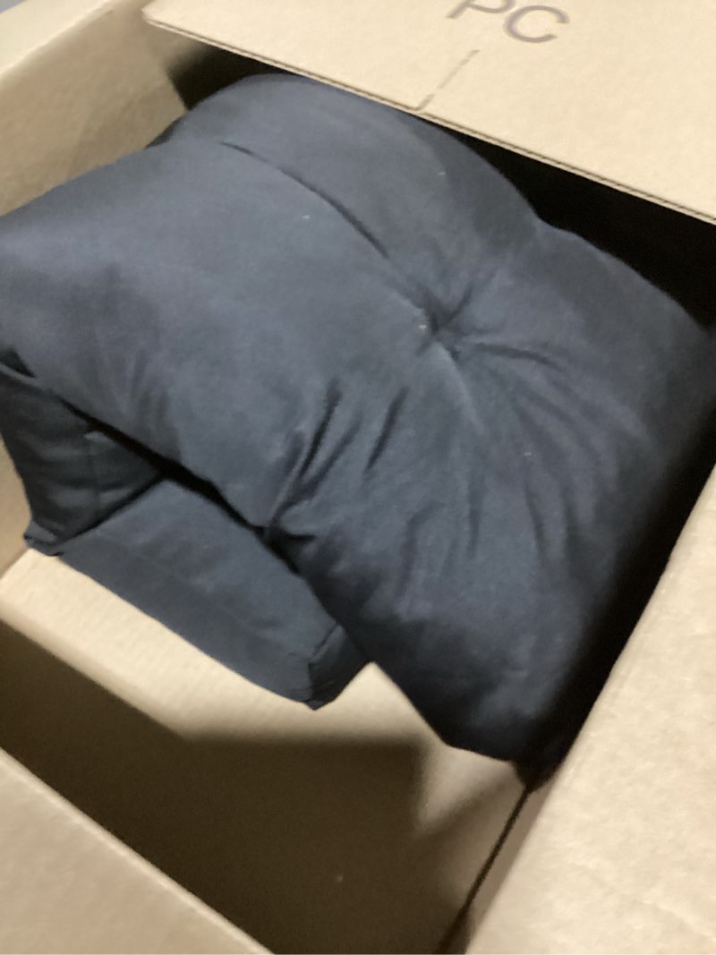 Condition photo showing Good Condition for nini all decorative throw pillow covers velvet soft for couch sofa bedroom living room outdoor pack of 2 18x18 inch black