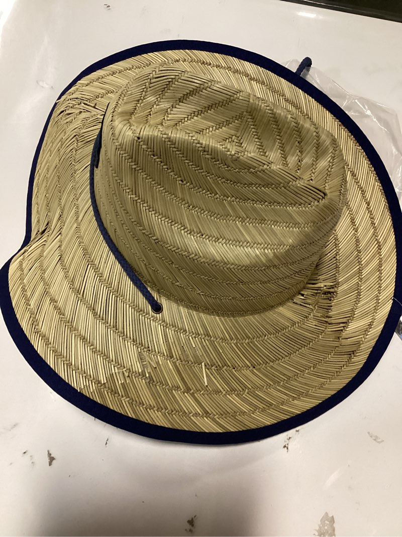 roxy womens tomboy straw sun hat, mood indigo, medium-large us