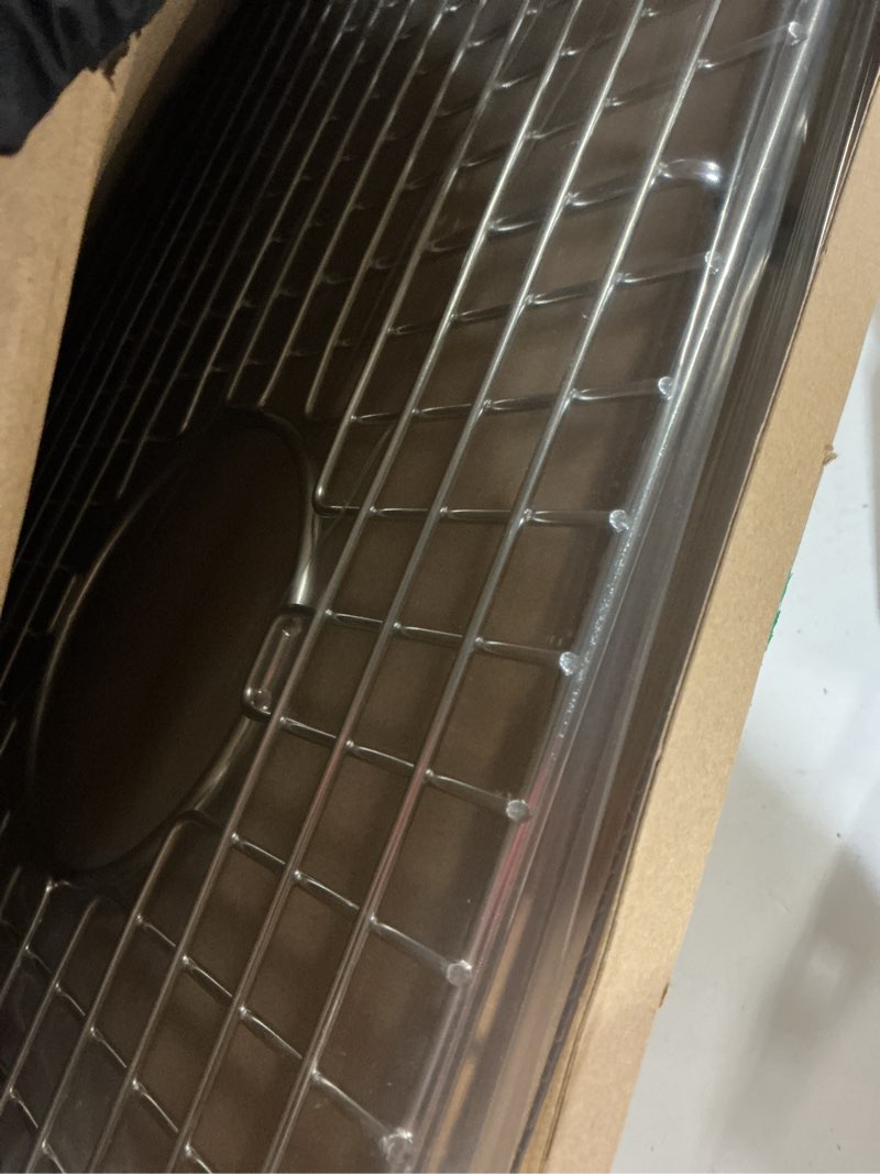 Condition photo showing New/Like New for serene valley sink bottom grid 28-1/4" x 14-3/8", side drain with corner radius 3/8",ndg2814s