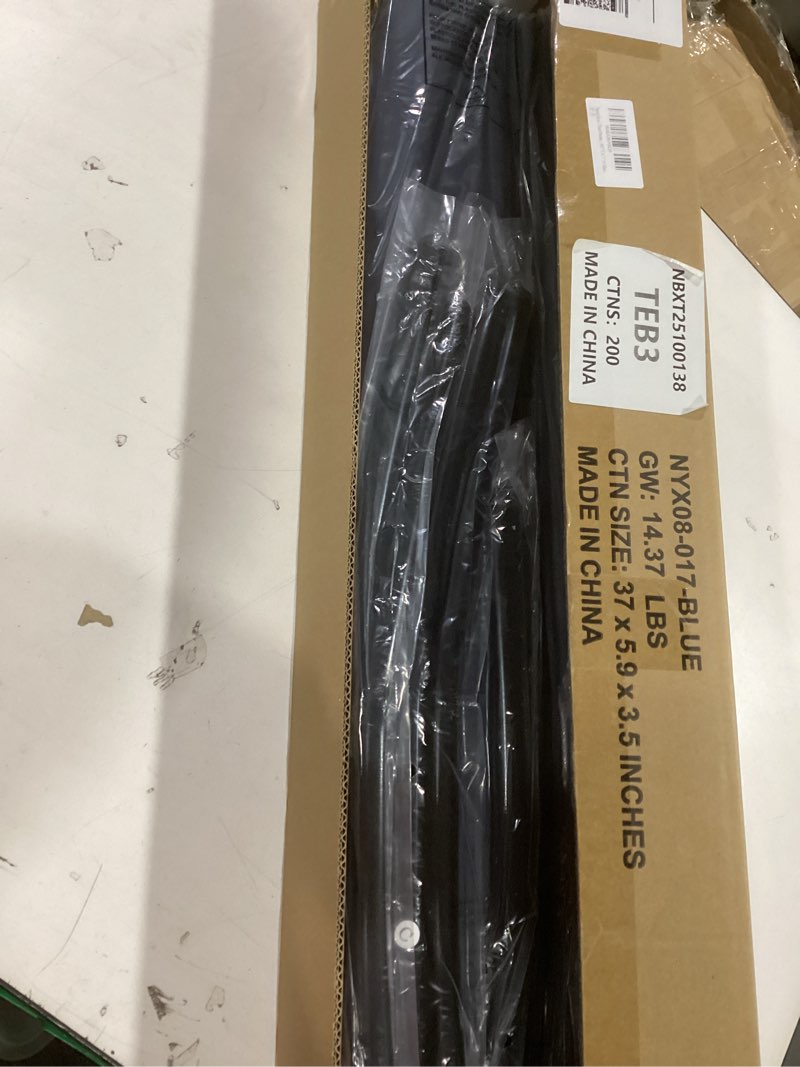 Condition photo showing Good Condition for Spurgehom 3 Panel Room Divider Folding Partition Privacy Screens, Freestanding Fabric Room Panel Portable Room Partition Wall Dividers for Home Office Restaurant, 102" W X 71" H (Blue) Blue 3 Panel