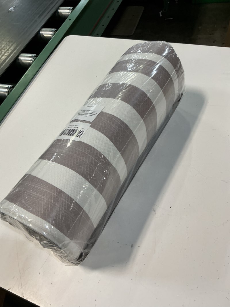 Condition photo showing New/Like New for sage green brushstroke striped kitchen rug sets [2 pcs], anti-fatigue, waterproof non-slip kitchen mats heavy duty ergonomic comfort foam rug for floor, home, laundry,17"x29"+17"x47" striped-sage rectangular 17.3"x29"+17.3"x47"-0.4"h
