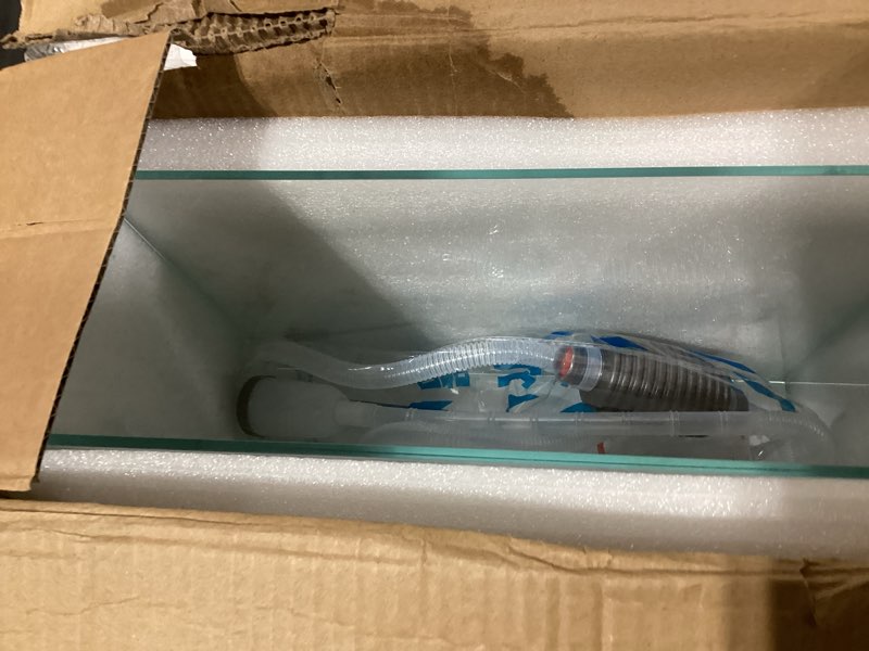 Condition photo showing Good Condition for 3 Gallon Ultra Clear Glass Fish Tank, Rimless Low Iron Aquarium for Betta/Nano/Goldfish/Snail/Shrimp, Small Fish Tank with Fish Net & Cleaning Tools