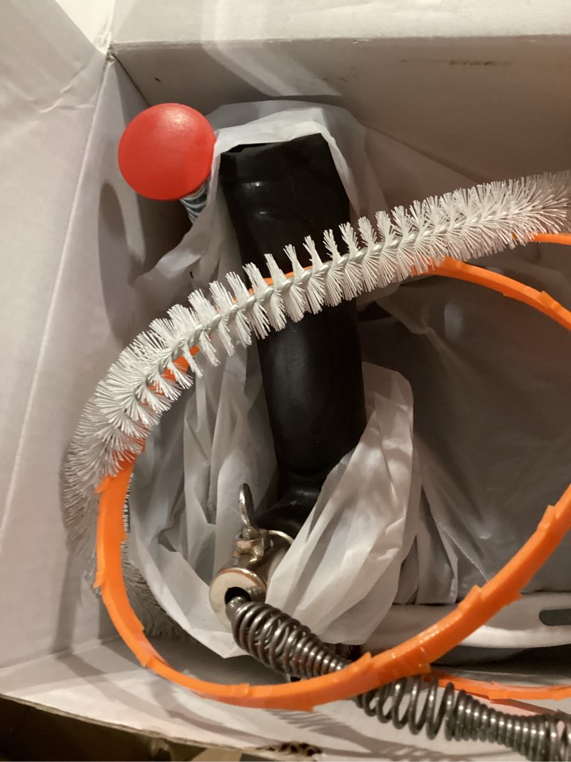 Condition photo showing Good Condition for drain snake auger (33 feet), plumbing snake drain hair clog removal tool, heavy duty sink unclogger drain cleaner tool for bathroom kitchen tub shower with gloves