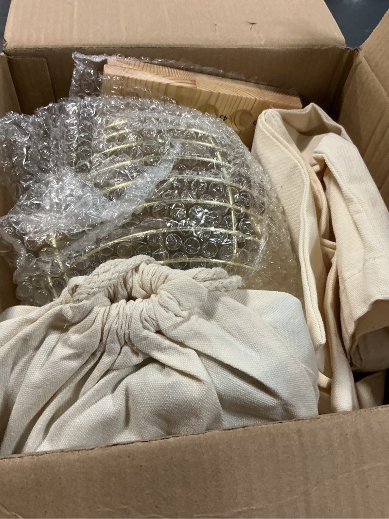 Condition photo showing Good Condition for deluxe wooden bingo game set with large metal bingo cage, 25 reusable bingo cards, 75 wooden bingo balls & number board, 700 chips – bingo game for adults, family game night & large groups