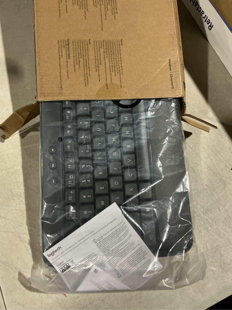 Condition photo showing Good Condition for Logitech MK540 Advanced Wireless Keyboard and Mouse Combo for Windows, 2.4 GHz Unifying USB-Receiver, Multimedia Hotkeys, 3-Year Battery Life, for PC, Laptop 2024 Model