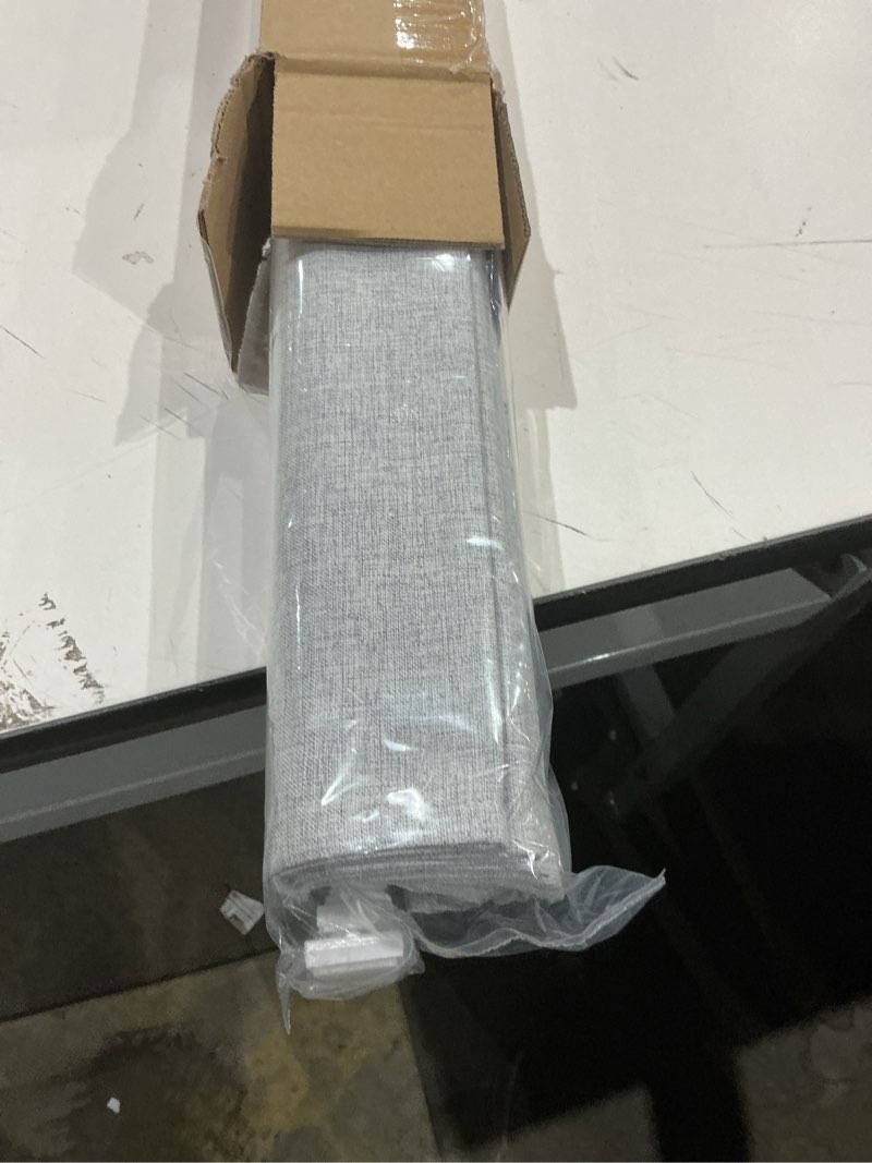 Condition photo showing Good Condition for lazblinds no drill roman shades for windows, cordless blackout window shades with uv protection, polyester fabric for bedroom & living room, 30" w x 64" h, grey blackout - faux linen - grey 30"w x 64"h