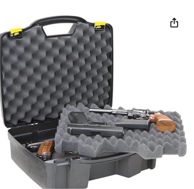 plano 1404 protector series four pistol case, x-large, black