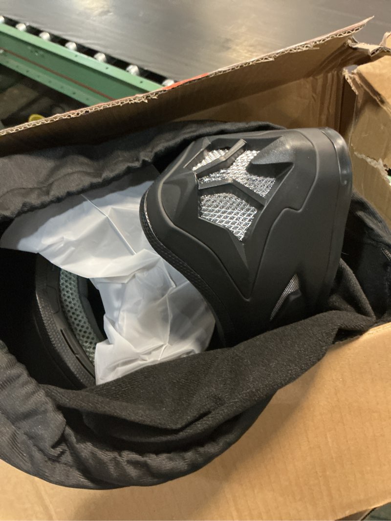 Condition photo showing Good Condition for adult atv dirt bike helmet with goggles gloves & mask quick release buckle adjustable sun visor motorcycle adult helmet off-road motocross downhill moped mx for unisex-adult matte black medium