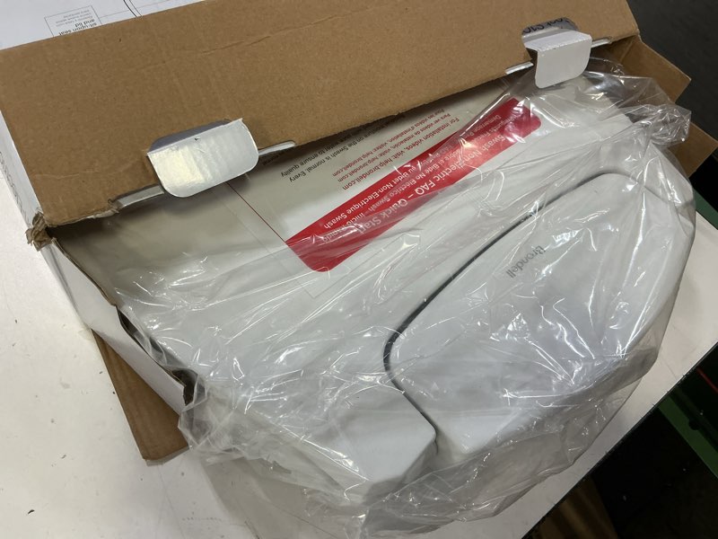 Condition photo showing Good Condition for brondell bidet toilet seat non-electric swash seat, fits round toilets, white – dual nozzle system, ambient water temperature – bidet with easy installation s101 round