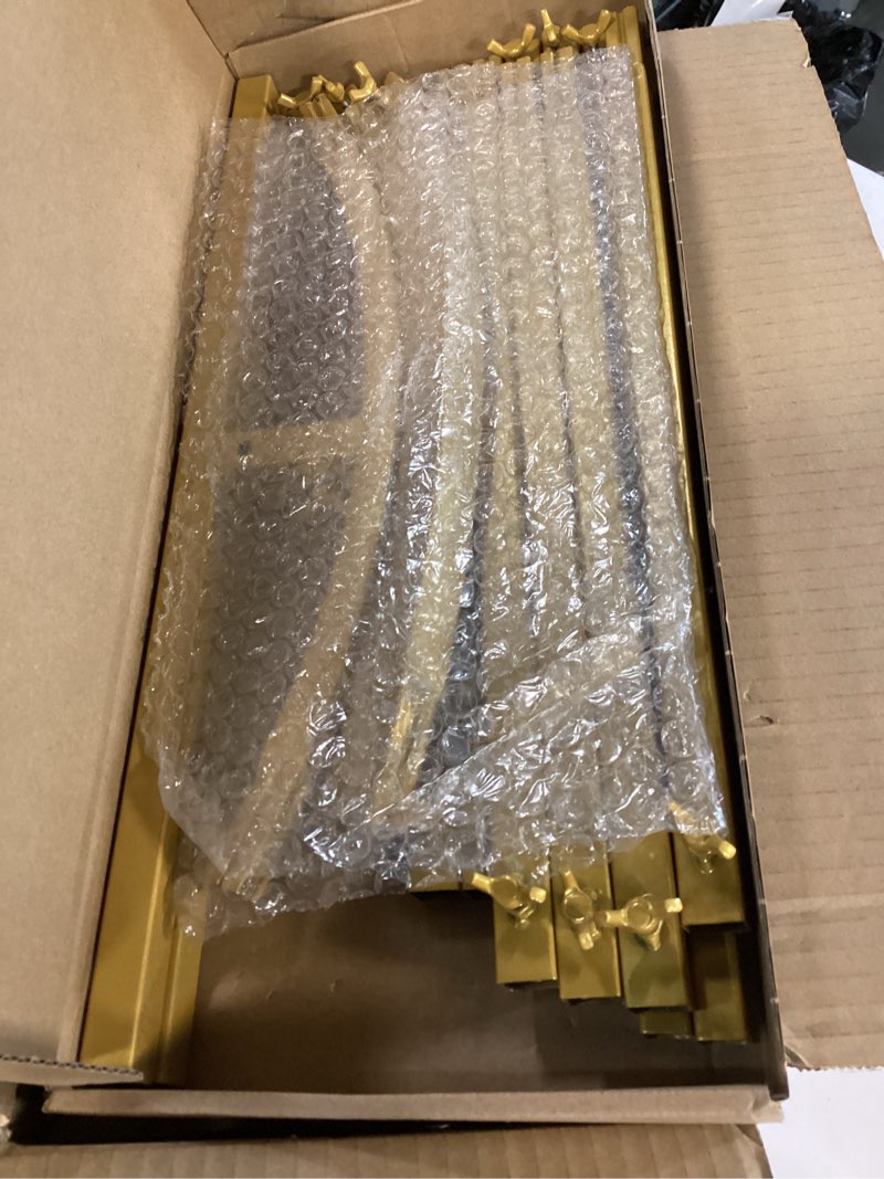 Condition photo showing Good Condition for Wokceer Wedding Arch Backdrop Stand 7.2FT, 6.6FT, 6FT Set of 3 Gold Metal Arch Backdrop Stand for Wedding Ceremony Baby Shower Birthday Party Decor 7.2FT, 6.6FT, 6FT Gold
