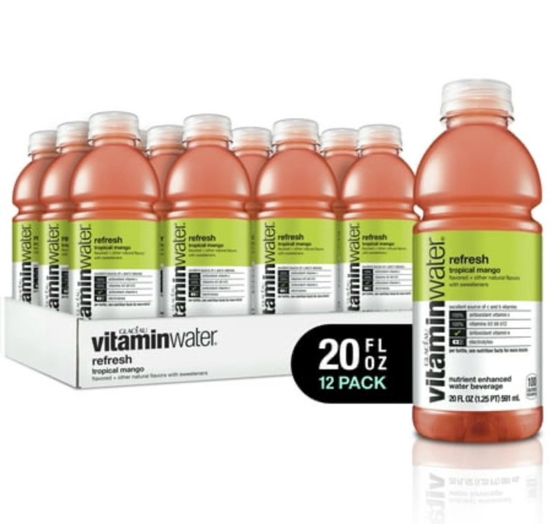 (BB-11-10-25)Vitaminwater  Refresh  20 Fl Oz  12 Count vitaminwater is a great tasting  nutrient enhanced water beverage with electrolytes and vitamins. It provides an excellent source of C and key B vitamins