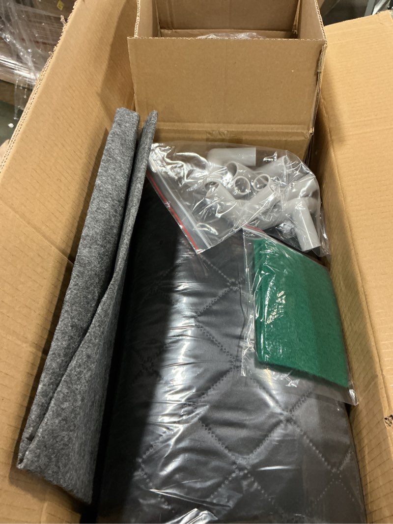 Condition photo showing Good Condition for Upgraded Sauna Box for Relaxation, Detoxification, Portable Sauna for Home with Steamer, Remote Control, Folding Chair, 9 Levels, 2.6’ x 2.6’ x 5.9’ Black