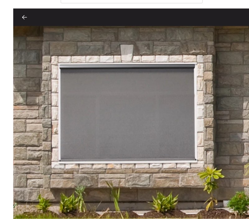 Sharice Semi-Sheer Outdoor Roller Shade (unknown size)