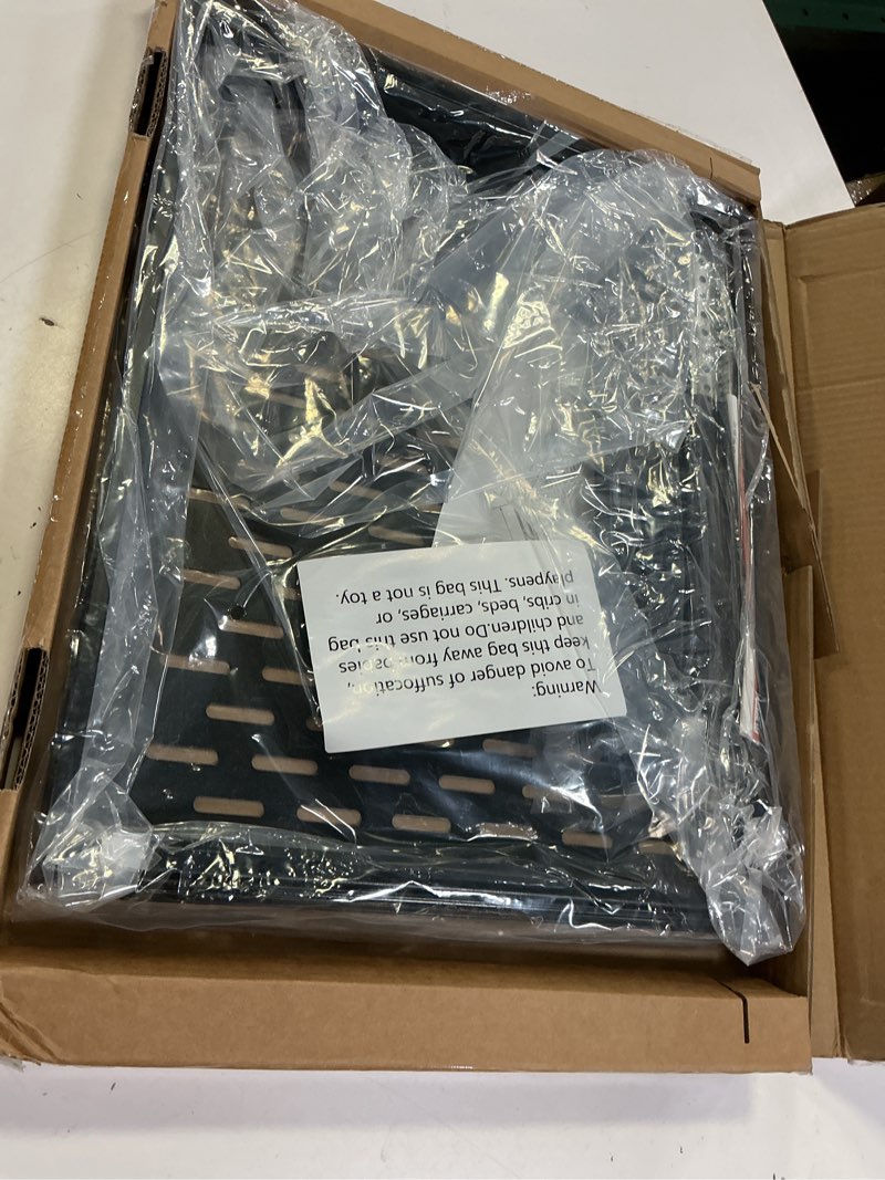 Condition photo showing Good Condition for tecmojo 1u sliding rack shelf,4-post vented rack mount shelf,13.8in deep with adjustable mounting depth 13.8-19.7in,supports to 110lbs,for 19 inch av/network equipment rack,unassembled,black 13.8-19.7" depth