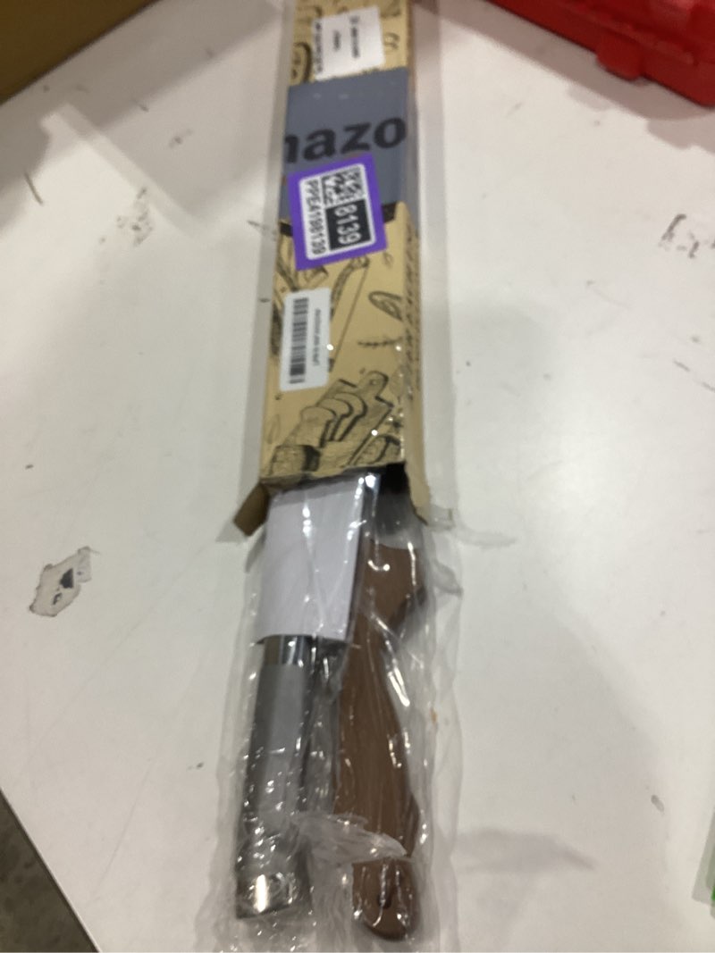 Condition photo showing As Is for 2 pack sourdough bread knife for homemade bread, serrated bread cutter ergo-safe engineering anti-stick bread bow knife for sourdough, baguettes, cakes