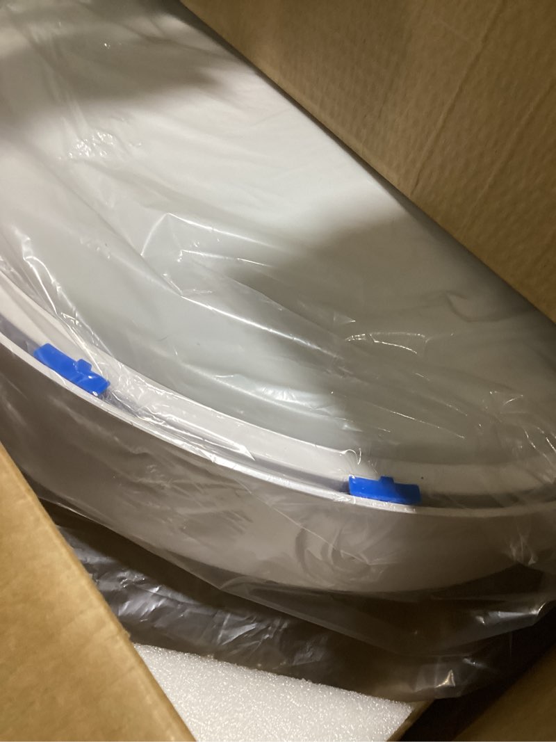 Condition photo showing Good Condition for Bladeless Ceiling Fans with Lights, Flush Mount Ceiling Fan with Lights and Remote, 6 Wind Speeds Smart Low Profile Ceiling Fan for Bedroom, Kids Room and Living Room 20"", White