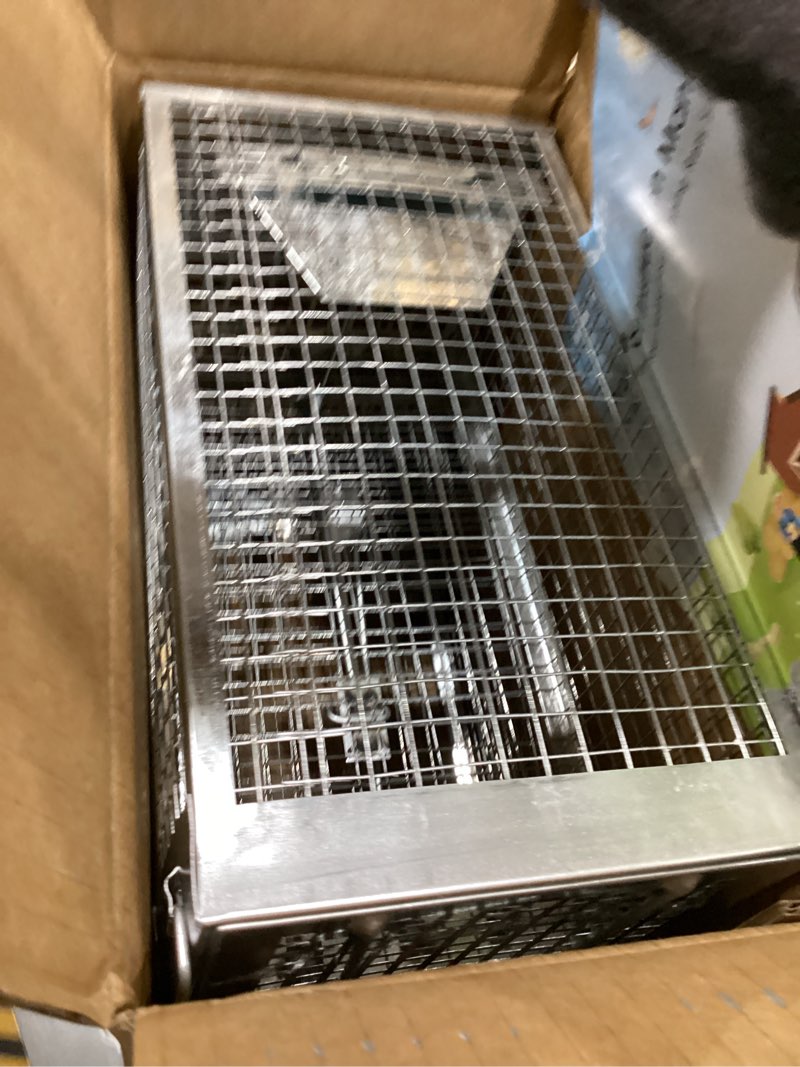 Condition photo showing Good Condition for 2 packs humane rat trap outdoor, wanqueen humane mouse traps indoor for home, small rodent chipmunk trap and other live animal cage catch and release a-2 pack