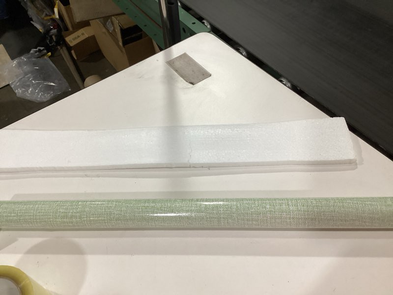 Condition photo showing Good Condition for **Similar to’kWADILE Grasscloth Peel and Stick Wallpaper 23.6in x 236in, Textured Contact Paper for Cabinets, Faux Linen Wall Paper Sticker Pull and Stick, Fabric Vinyl Wallpaper Self Adhesive Light Green