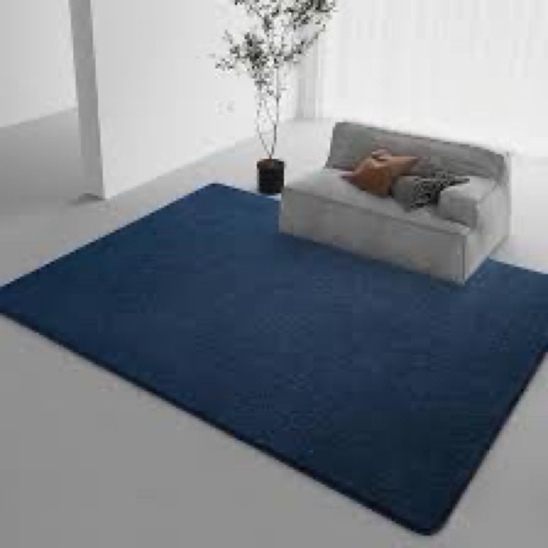 Amearea Modern Area Rugs for Bedroom Living Room, 4x6 Feet Navy Blue Thickened Memory Foam Rug, Fluf