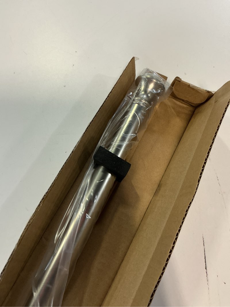 Condition photo showing New/Like New for amazer spring tension shower curtain rod, 54-90 inches rust-resistance tension curtain rod bathroom rod, adjustable shower curtain rod no drill, nickel 54-90 inches nickel