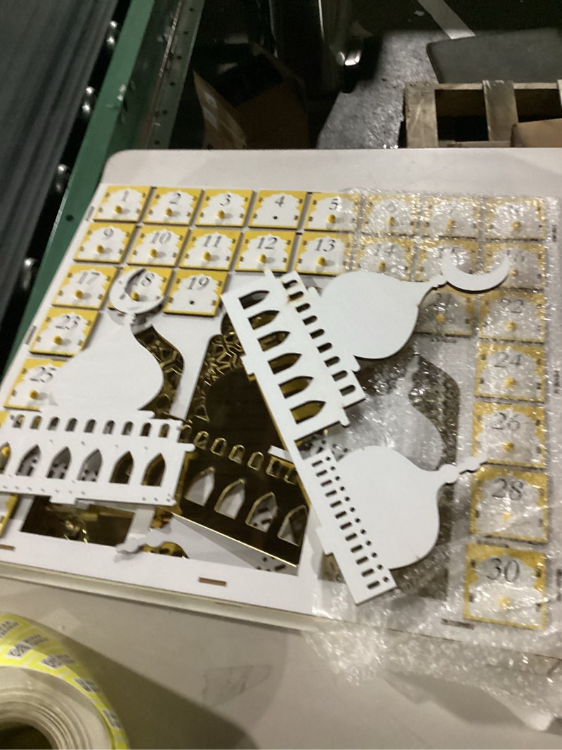 Condition photo showing Good Condition for SIMILAR TO STOCK PHOTO..  Kurt Adler 11.81-Inch Battery-Operated Wooden LED Nativity Advent Calendar
