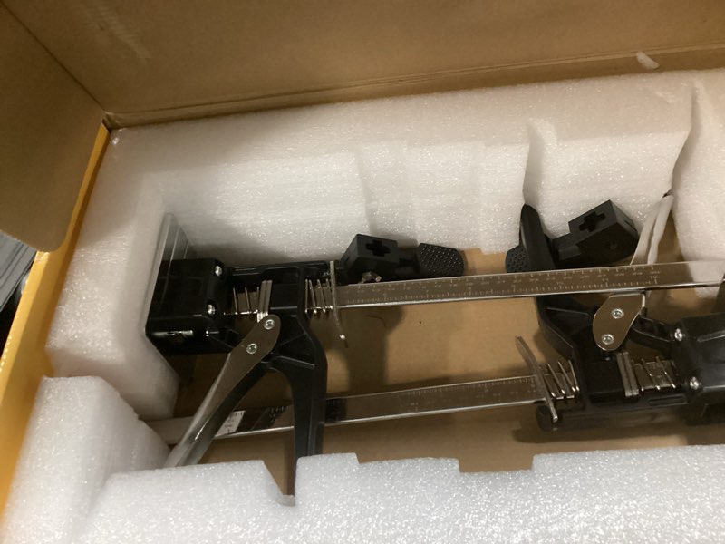 Condition photo showing As Is for 2 pieces labor-saving arm door use board lifter cabinet jack clamp tile leveling system handheld jack tool 880 lb / 400 kg for floors, doors, cabinet installation,with scale