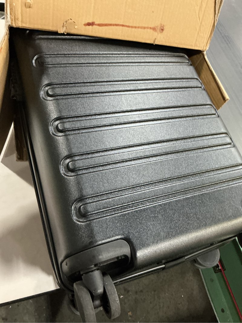 Condition photo showing Good Condition for NINETYGO Carry On Luggage 22x14x9 Airline Approved, 20 Inch Luggage with Smooth Double Spinner Wheels, Hard Shell PC+ABS Suitcase Carry-On, Lightweight Travel Luggage, TSA Approved (Black, Andes) 01-Black (Andes) Carry-On 20-Inch