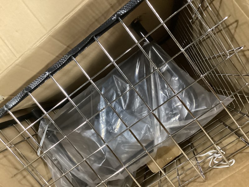 Condition photo showing New/Like New for vevor wire laundry cart, 2.8bushel wire laundry basket with wheels, 26.7''x21.7''x26.4'' commercial wire laundry basket cart, steel frame with chrome finish, 4" casters, wire basket cart for laundry