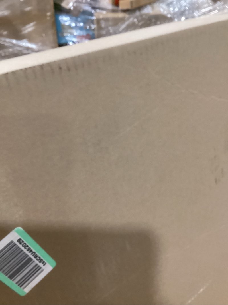 Condition photo showing New/Like New for Twin Headboard, 47"W Upholstered Headboard with 60-Second Dual-Mount Installation - Quiet Non-Slip High-Density Foam Headboard with Side Storage Pockets, Slim Profile for Dorm/Adjustable Beds/Rentals White Full?47 In × 24 In × 4 In?