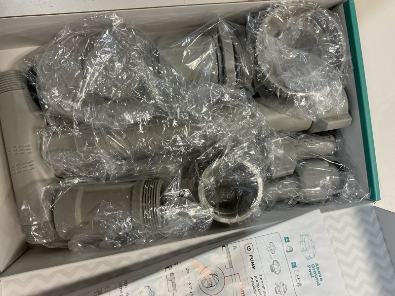 Condition photo showing New/Like New for [patent pending] 2025 upgrade pool fountain - dual spray water fountains for above ground/inground pools, 2-in-1 adjustable waterfall pool sprinkler fountain