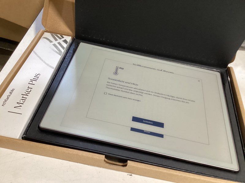 Condition photo showing Good Condition for remarkable paper pro bundle – includes 11.8” remarkable paper tablet, and marker plus pen with eraser