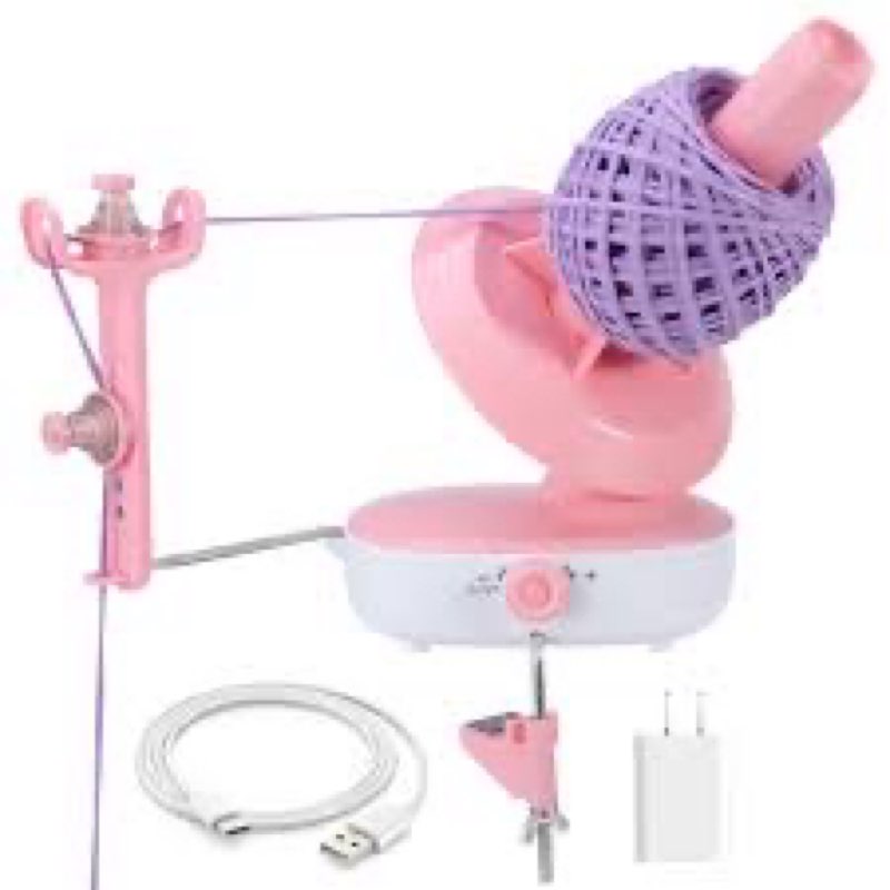 Electric Yarn Winder Pro, Upgrade 10oz Large Capacity Ball Winder with Dual-Spring Tension, Stepless Speed Adjustable Auto Yarn Spinner, Ideal Valentine's Day Gifts for Crochet Lovers(Pink)