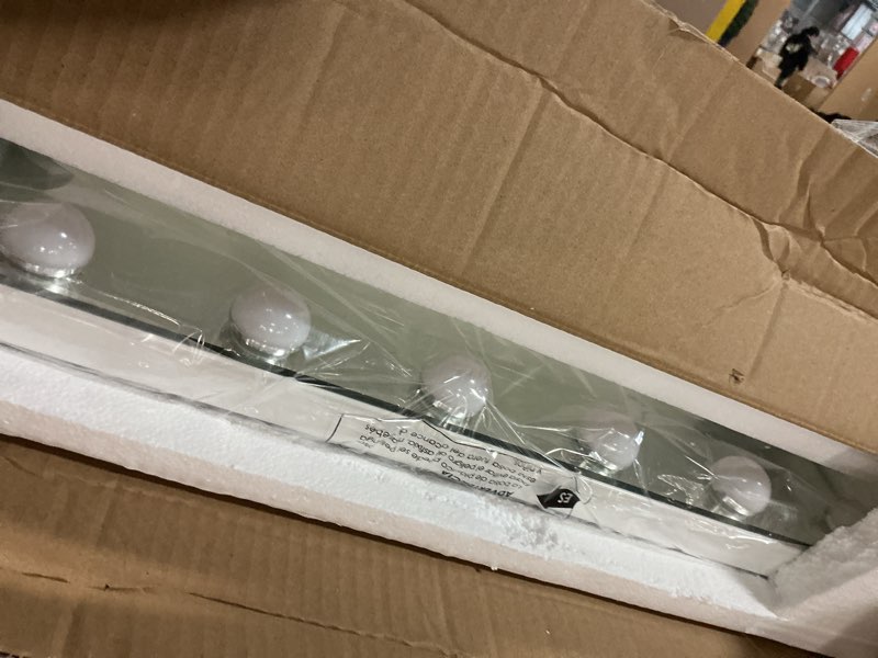 Condition photo showing Good Condition for Vanity Makeup Mirror with Lights, Light Up Mirror with Smart Touch 3 Colors Dimmable, Memory Function White 19"L x 22.8"W