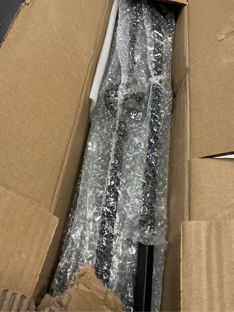 Condition photo showing Good Condition for 10 pcs wrought iron balusters, hollow double basket balusters, 1/2" x 44" hollow iron baluster for staircase remodel, matte black metal railing 10 iron balusters(double basket)