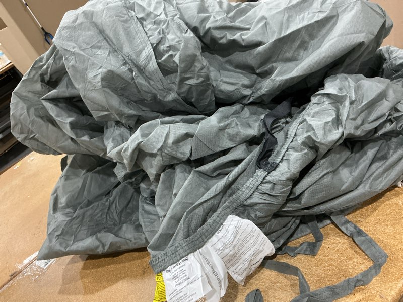Condition photo showing Good Condition for seasonguard car cover dirtproof, waterproof, breathable, snow dustproof, indoor and limited outdoor car covers fits gray unknown size