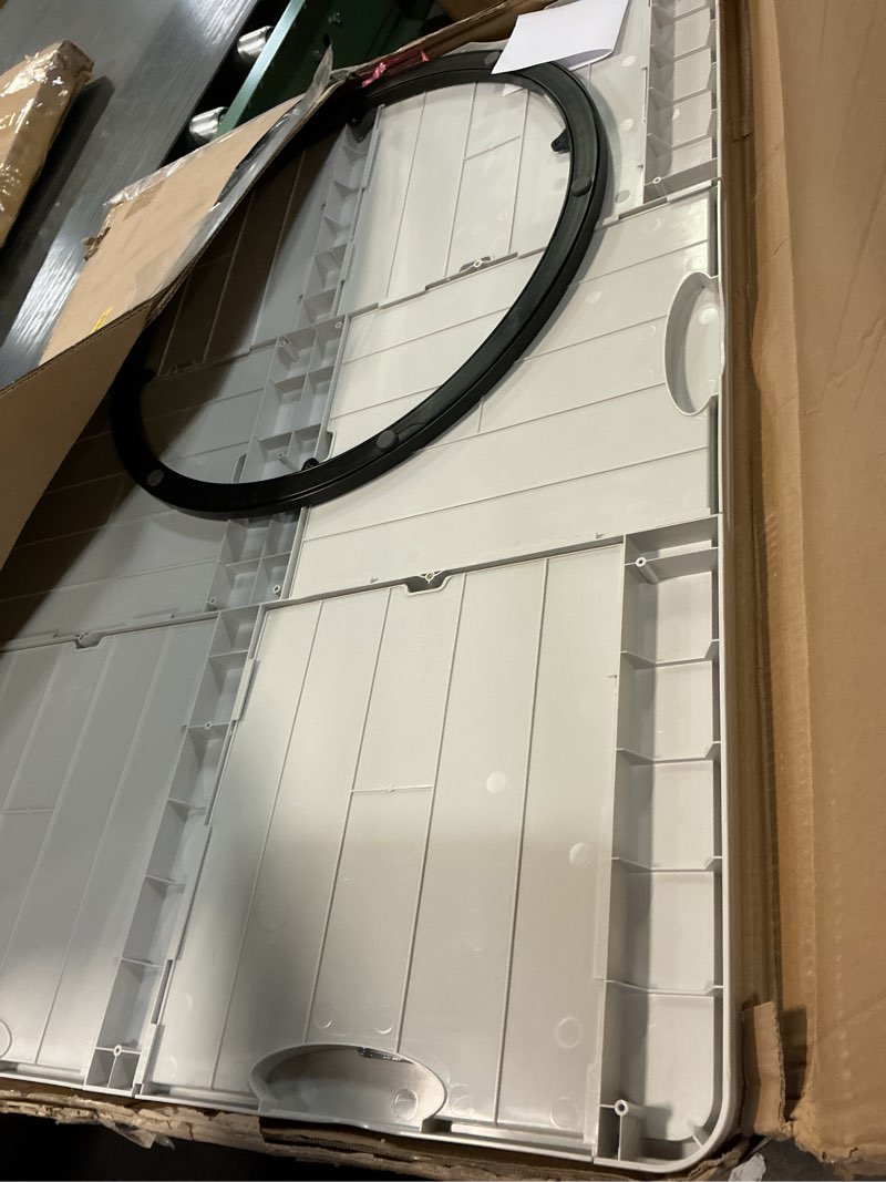 Condition photo showing Good Condition for ALL4JIG 1500 Pieces Lightweight Rotating Plastic Puzzle Board with 6 Sliding Drawers and Protective Cover, 360° Lazy Susan Design, 34.25"x26.38" Portable Spinning Puzzle Table for Adults, Ideal Gift