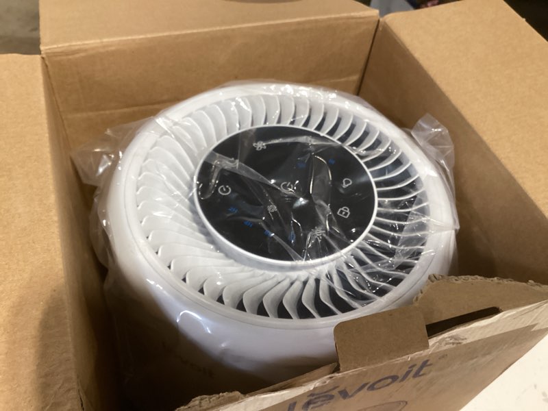 Condition photo showing New/Like New for levoit air purifier for home bedroom dorm room, smart & voice control, aham verifide, 3-in-1 filter with hepa sleep mode, for pollen, pollutants, smoke, dander, dust, core 200s-p, white white wifi enabled purifier