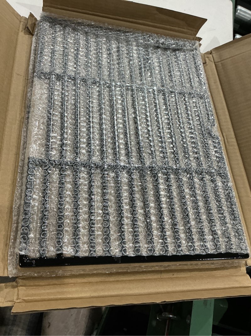 Condition photo showing Good Condition for direct store parts dc116 18 1/4 inch grid grate replacement for charbroil, coleman, kenmore, master forge, thermos, uniflame, master forge and others, 2 pcs porcelain coated cast iron cooking grid
