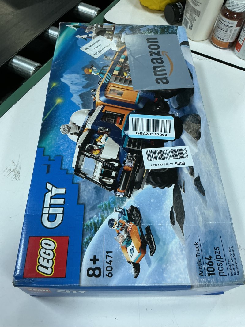 Condition photo showing New/Like New for LEGO City Arctic Explorer Science Lab Truck Building Toy - STEM Pretend Play Set for Boys & Girls, Ages 8+ - Buildable Toy Truck for Kids W/5 Minifigures - Gift Idea for Birthdays - 60471