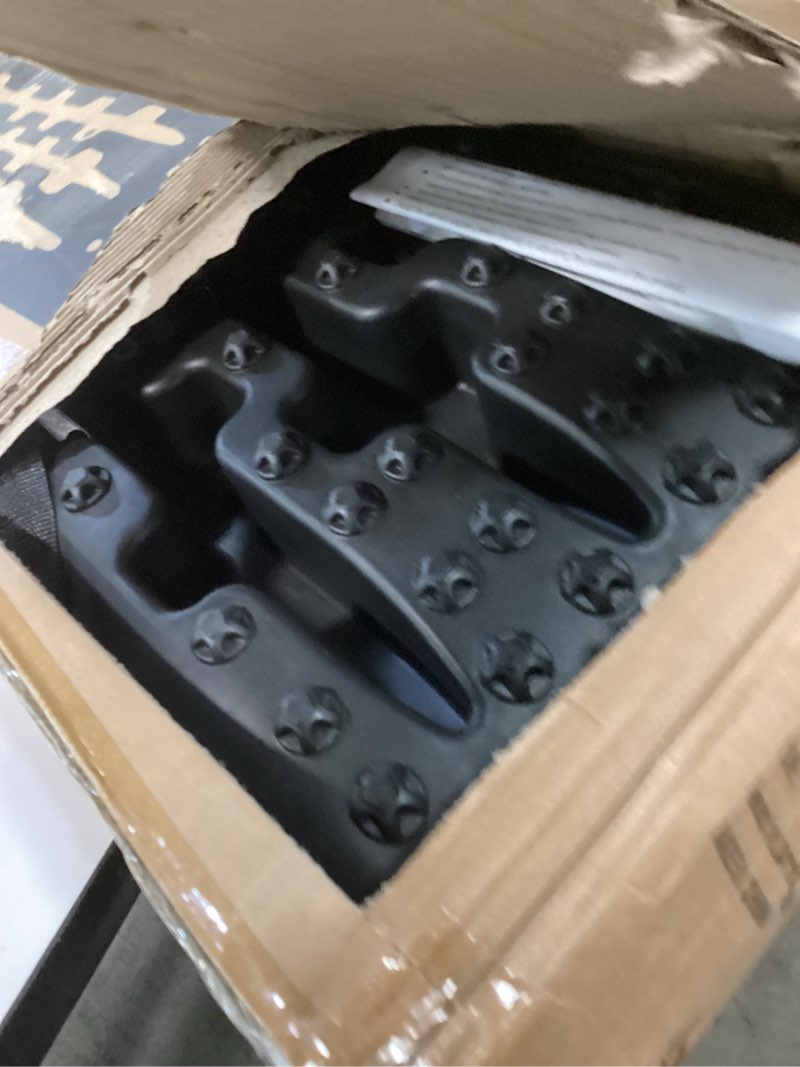 Condition photo showing Good Condition for Heavy-Duty 41" Off-Road Traction Boards with Jack Base & Storage Bag - Recovery Boards Perfect for Sand, Mud, and Snow, 2pcs Black 41" Black