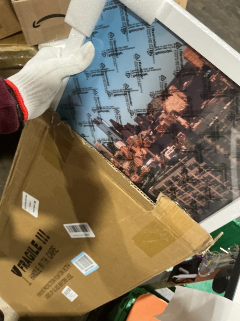 12x36 Poster Picture Frame, White Picture Frames with Polished Plexiglass,Easy to Hang,Display Pictu