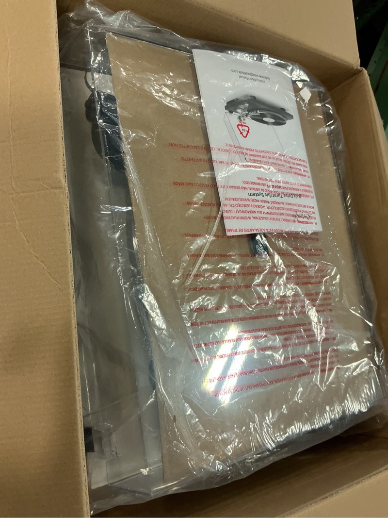 Condition photo showing As Is for ANGELS HORN Vinyl Record Player, Hi-Fi System Bluetooth  Only Turntable Players Built-in Phono Preamp, Belt Drive 2-Speed, Adjustable Counterweight, AT-3600L