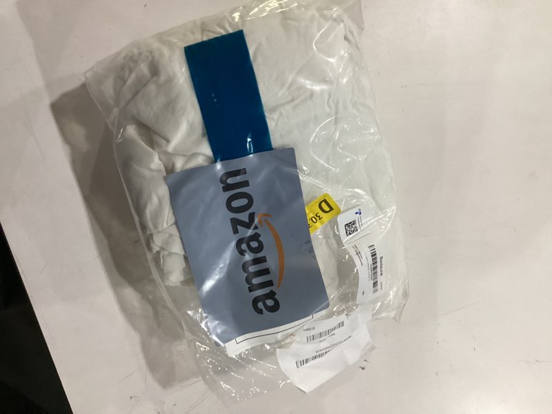 Condition photo showing Good Condition for bedsure 100% washed cotton duvet cover full size - natural white minimalist bedding set linen like - purewoven plain simple & soft comforter cover for all seasons (natural white, full, 80"x90") full (80" x 90") 01 - natural white (no comforter)