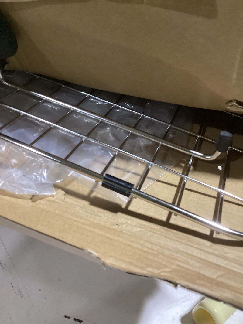 Condition photo showing Good Condition for sink grid 26" x 14 1/16", kitchen sink grid, sink protectors for kitchen sinks, stainless steel material, sink bottom grid with rear drain for single bowl (26" x 14 1/16") 26" x 14 1/16" with rear drain