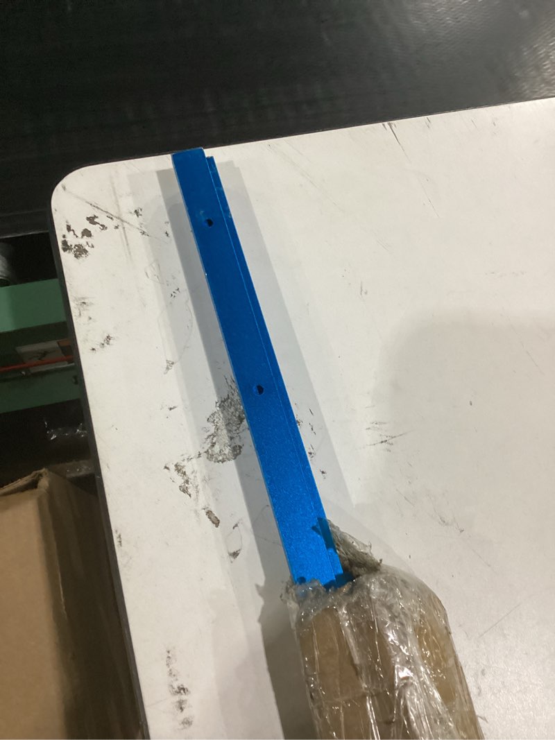 Condition photo showing Good Condition for 4pcs 48 inch t-track woodworking blue double-cut, 48" universal aluminum t tracks blue for woodworking tools 4-48inch skyblue